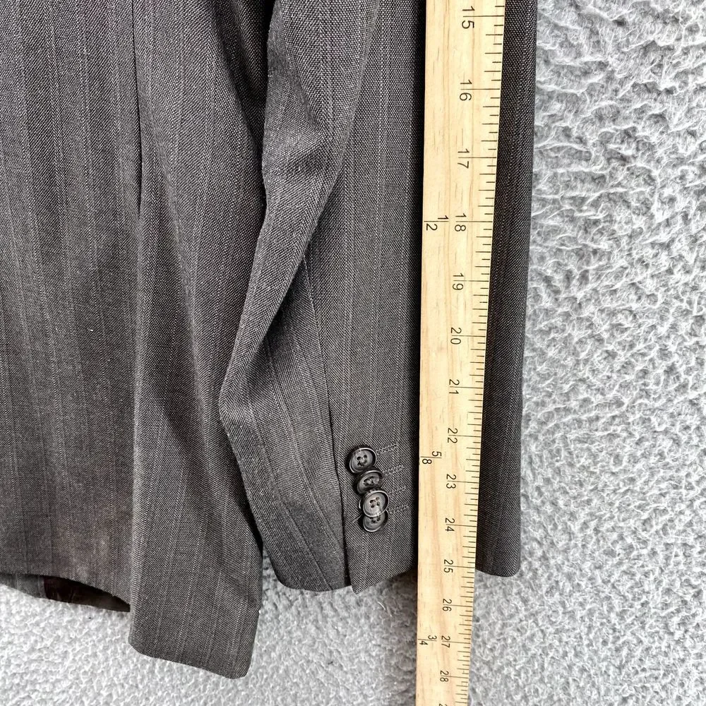 Banana Republic Blazer Mens 40R Brown Pinstripe Corpcore Bussiness Office Coat‎